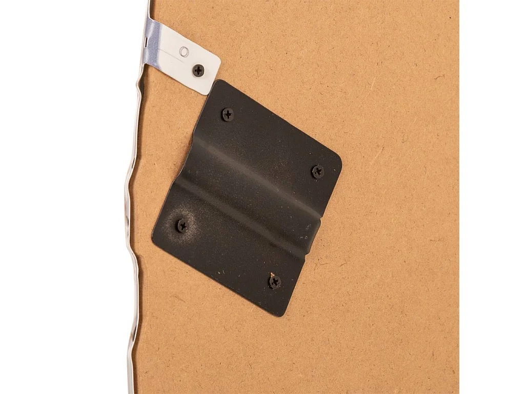 Espelho de parede em metal castanho 82x72x5