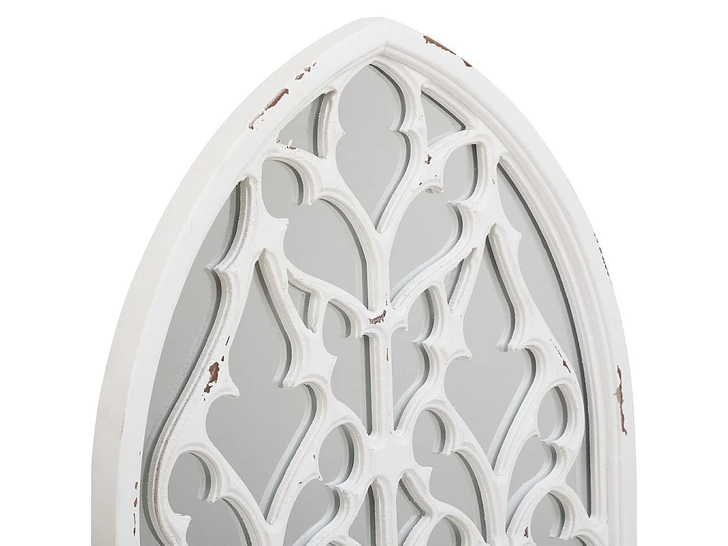 Specchio in legno bianco 40x2,7x80h