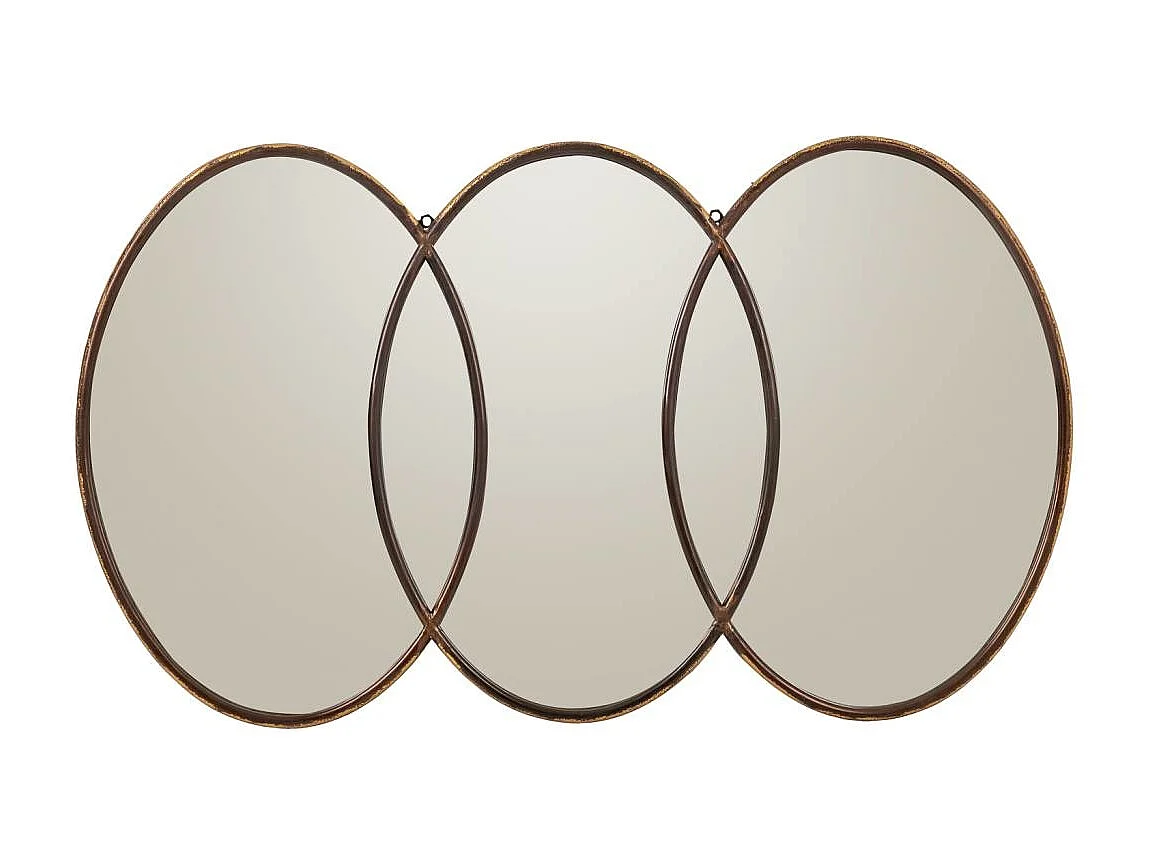 Espelho metálico dourado 103x3,5x60,5