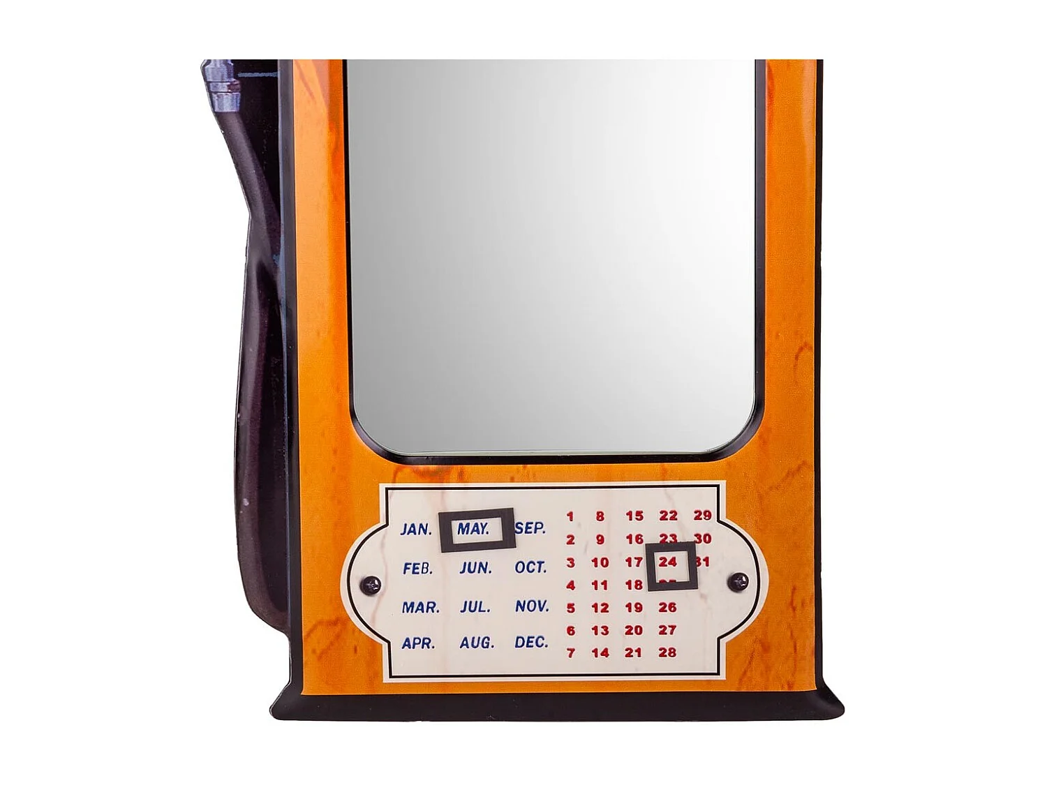 Espejo de metal naranja 42x82x5