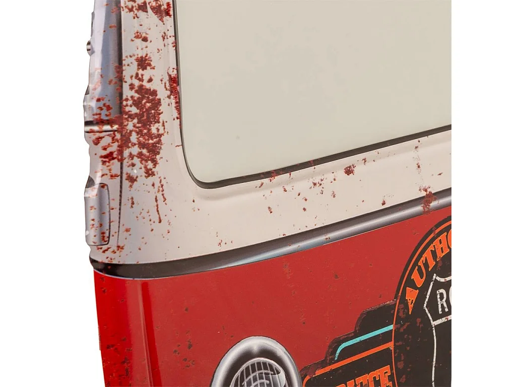 Espelho de parede de metal vermelho 82x72x5