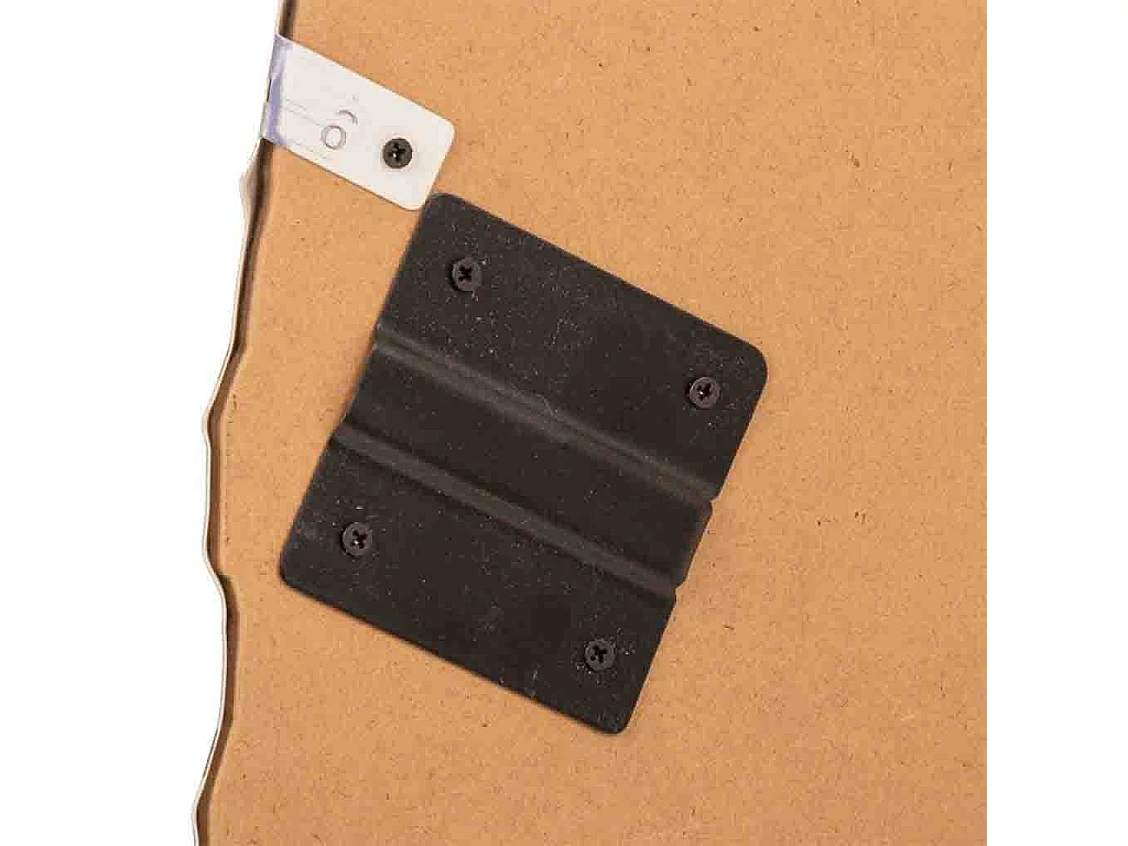 Espelho de parede de metal vermelho 82x72x5