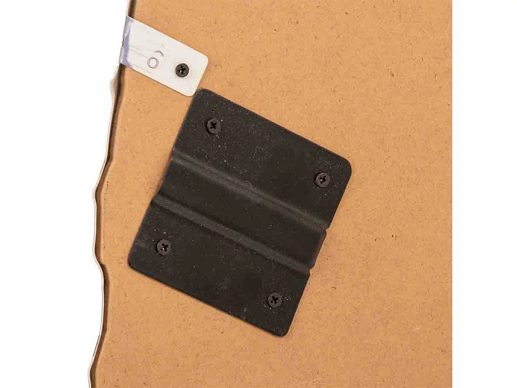 Espelho de parede de metal vermelho 82x72x5