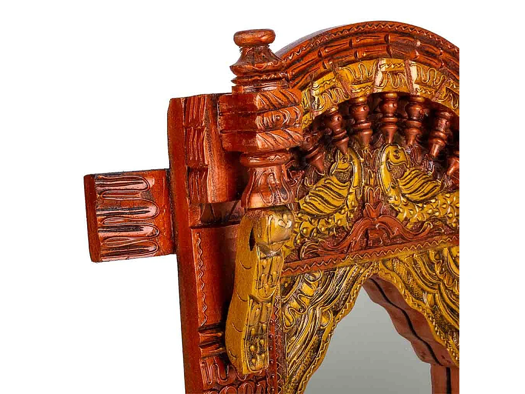 Specchio in legno 59x51x10h