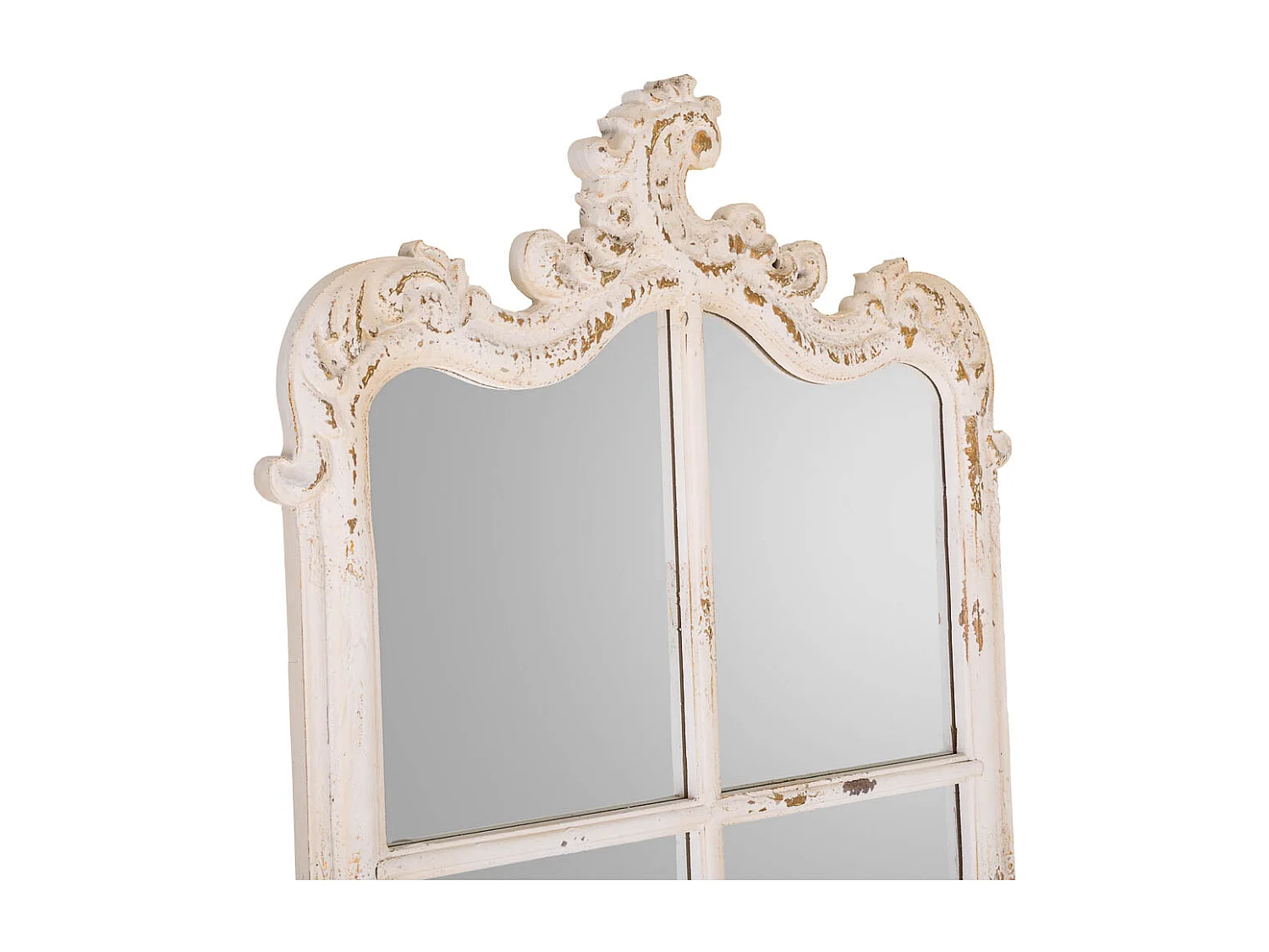 Espejo de madera blanca 75x7x215