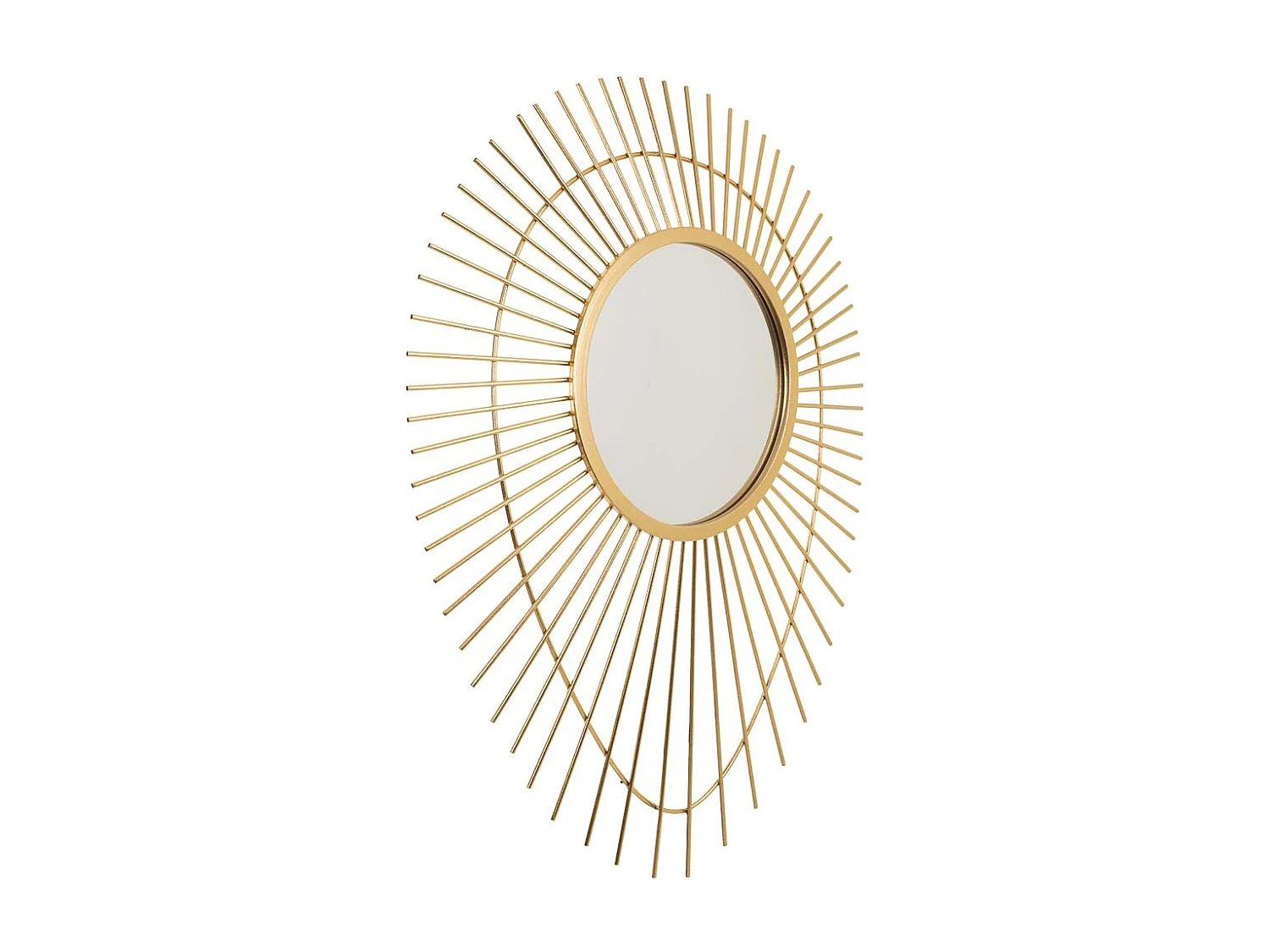 Espelho metálico dourado 77,5x6,5x105