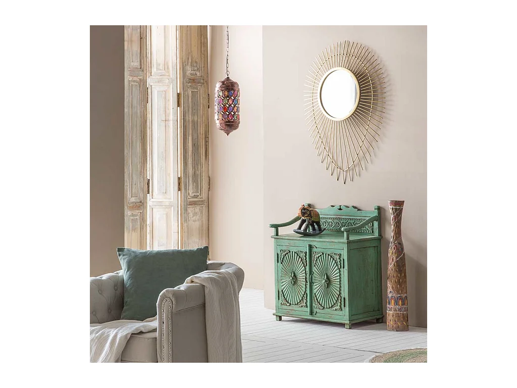 Miroir en métal doré 77,5x6,5x105h