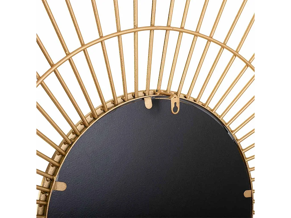 Specchio in metallo dorato 77,5x6,5x105h