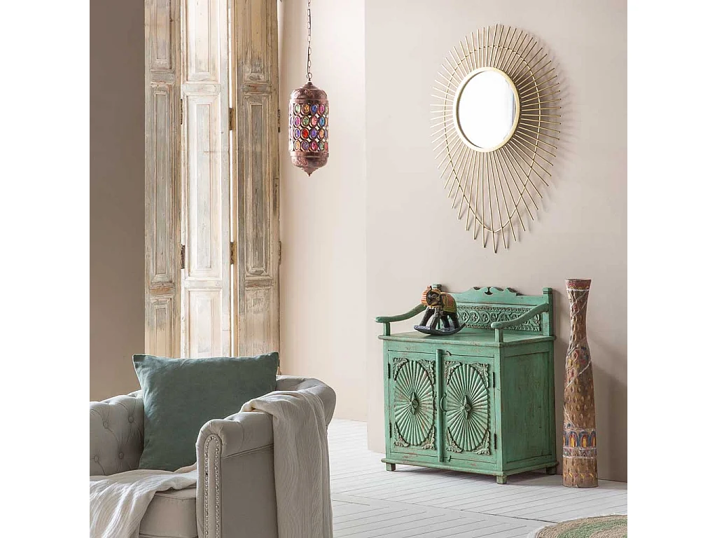 Goldener Metallspiegel 77,5x6,5x105h cm