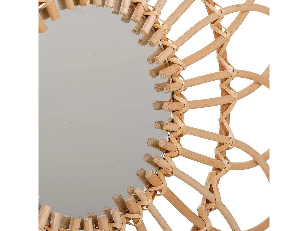 Espelho de bambu marrom d55/20x02