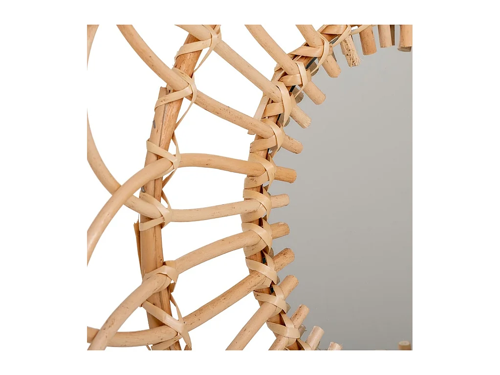 Brauner Bambusspiegel T59/20x02h cm