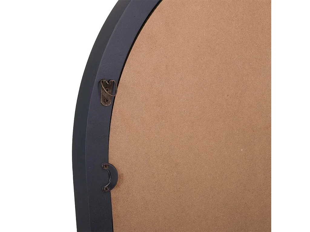 Espejo de madera con puertas gris oscuro 62x5x105