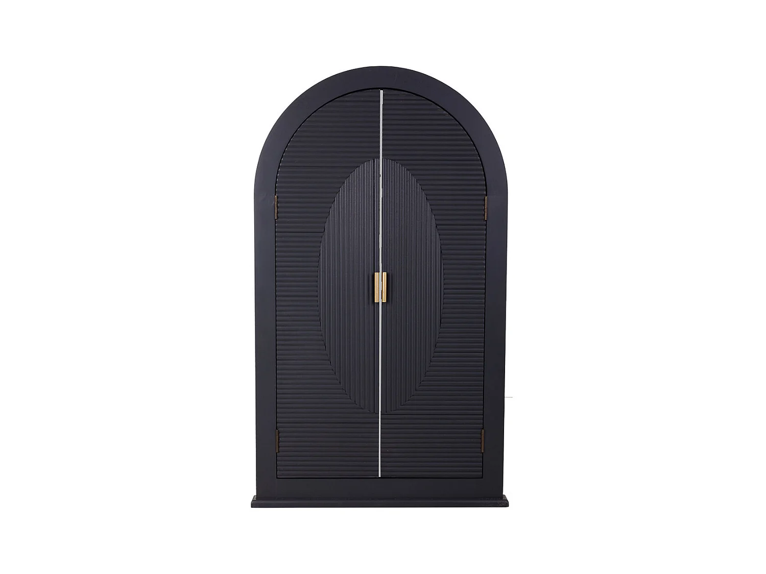 Specchio in legno con ante grigio scuro 62x5x105h