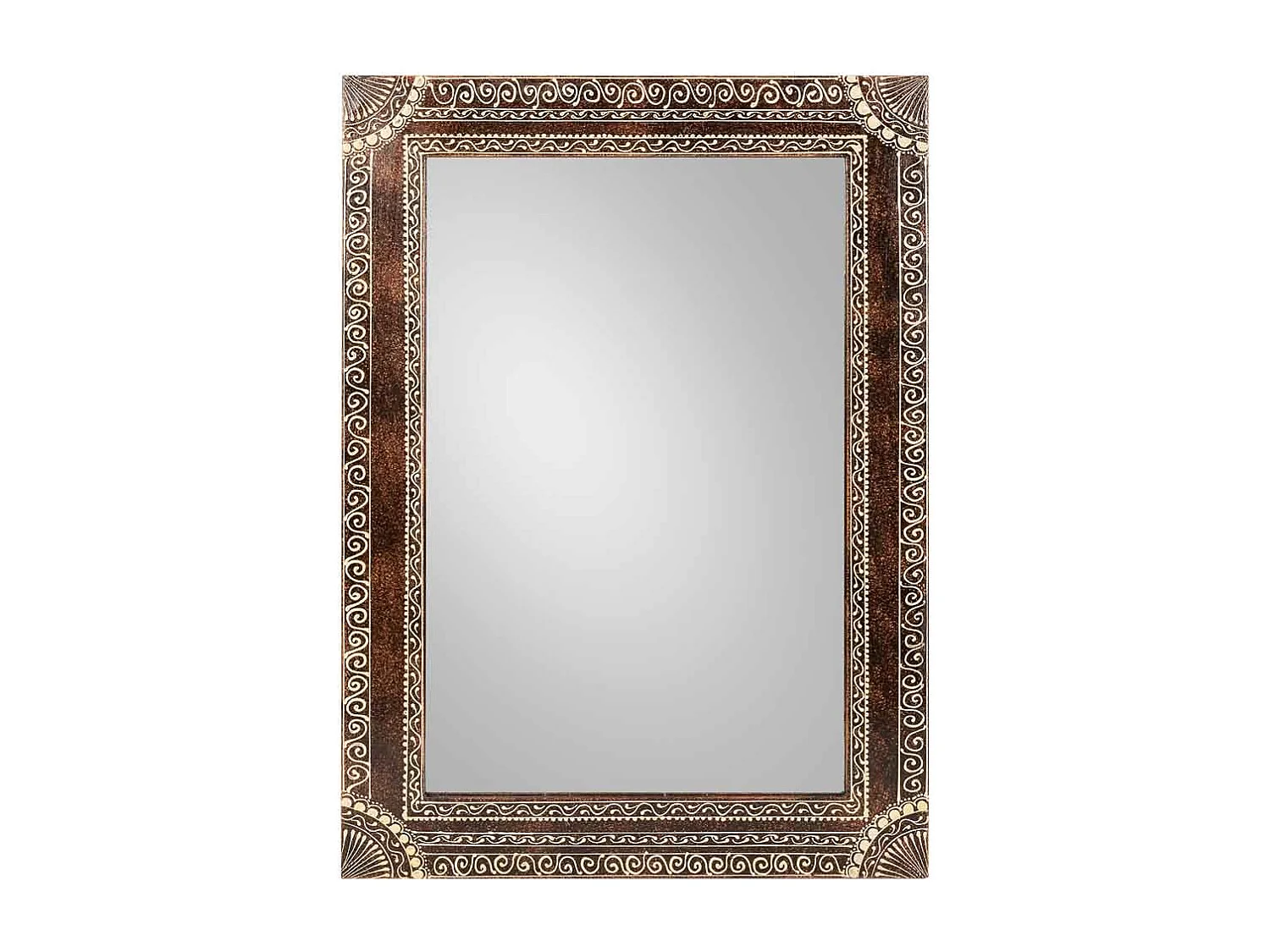 Espejo de madera marrón 42x1x57,5