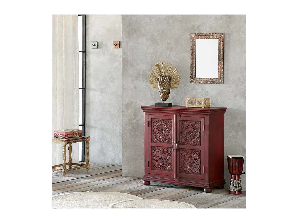 Miroir en bois marron 42x1x57,5h