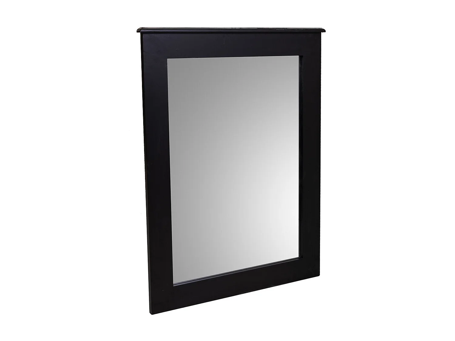 Schwarzer Holzspiegel 70x03x90h cm