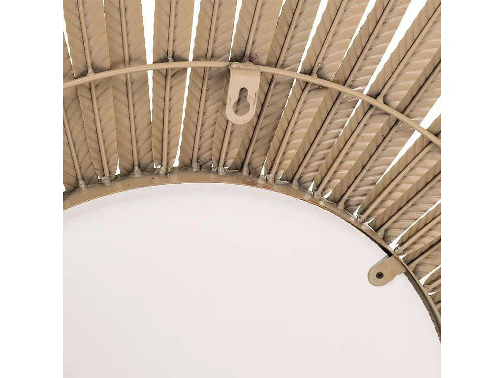 Espelho de metal dourado 92x3x92