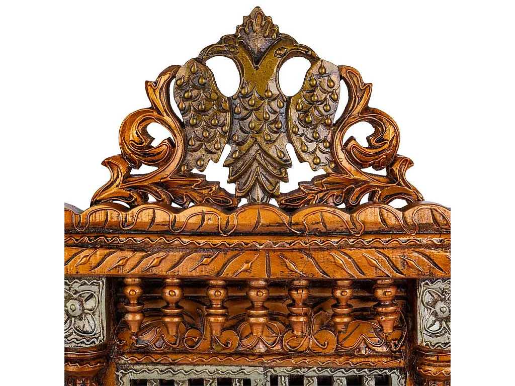 Espelho de madeira 31x71x7