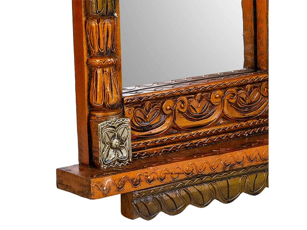 Specchio in legno 31x71x7h