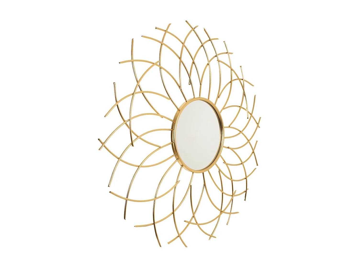 Espelho metálico dourado 89x3,5x89