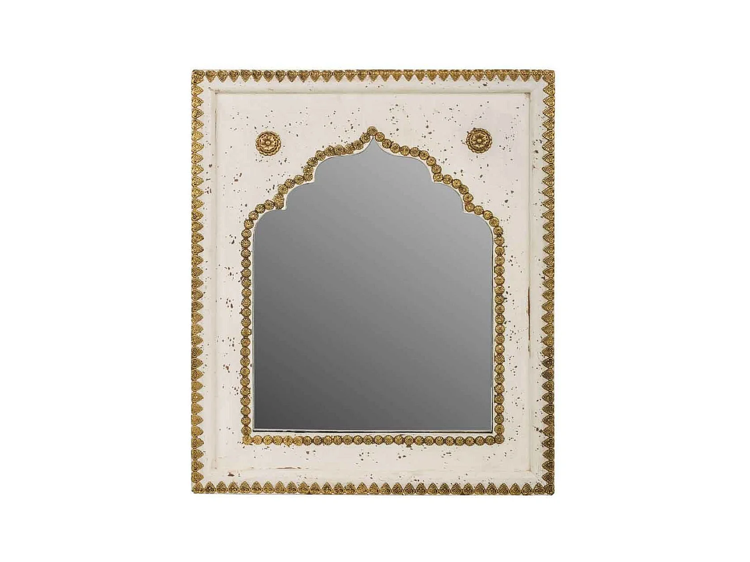 Miroir en bois blanc 40x2x51h