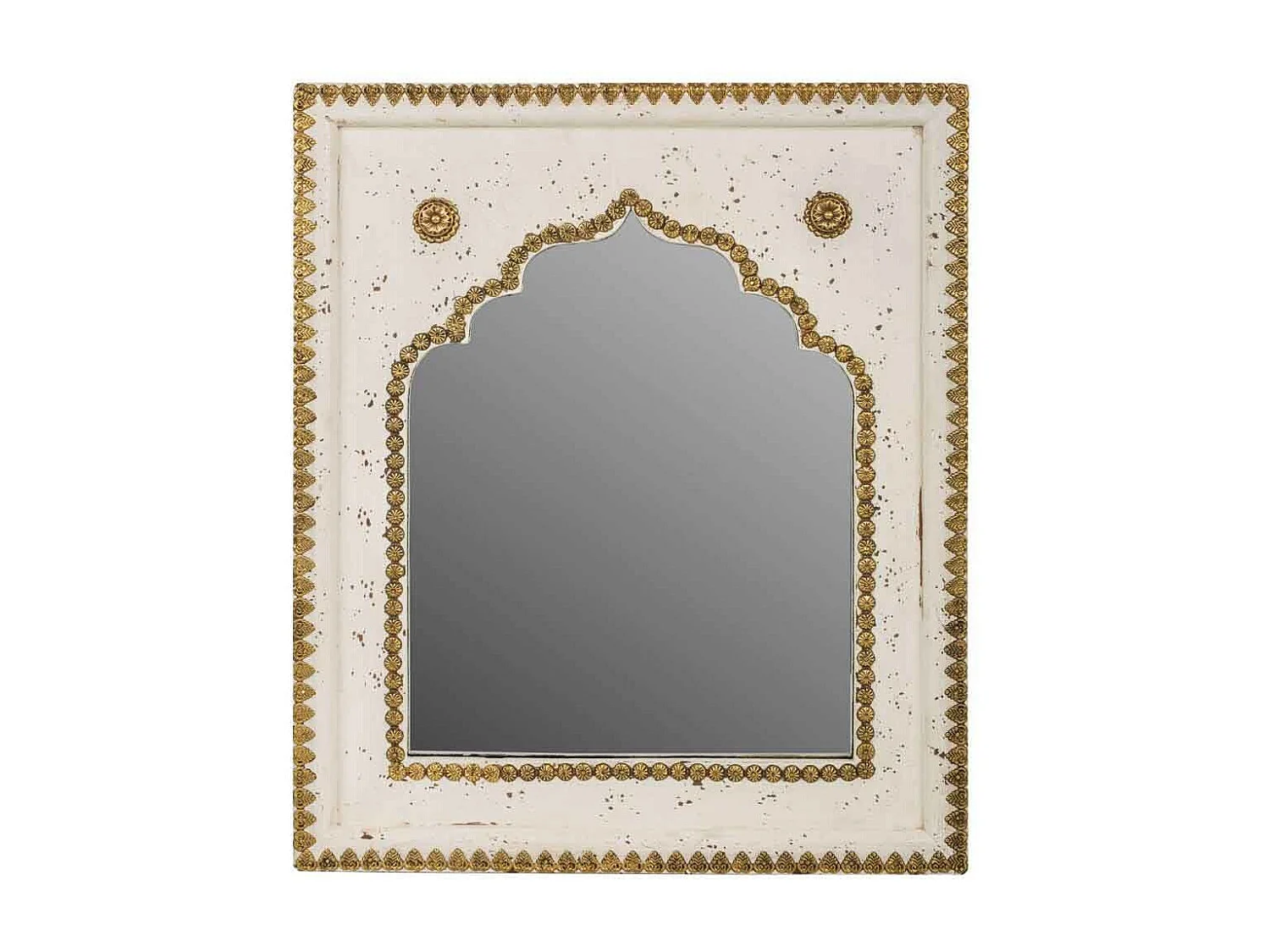 Espelho de madeira branco 40x2x51