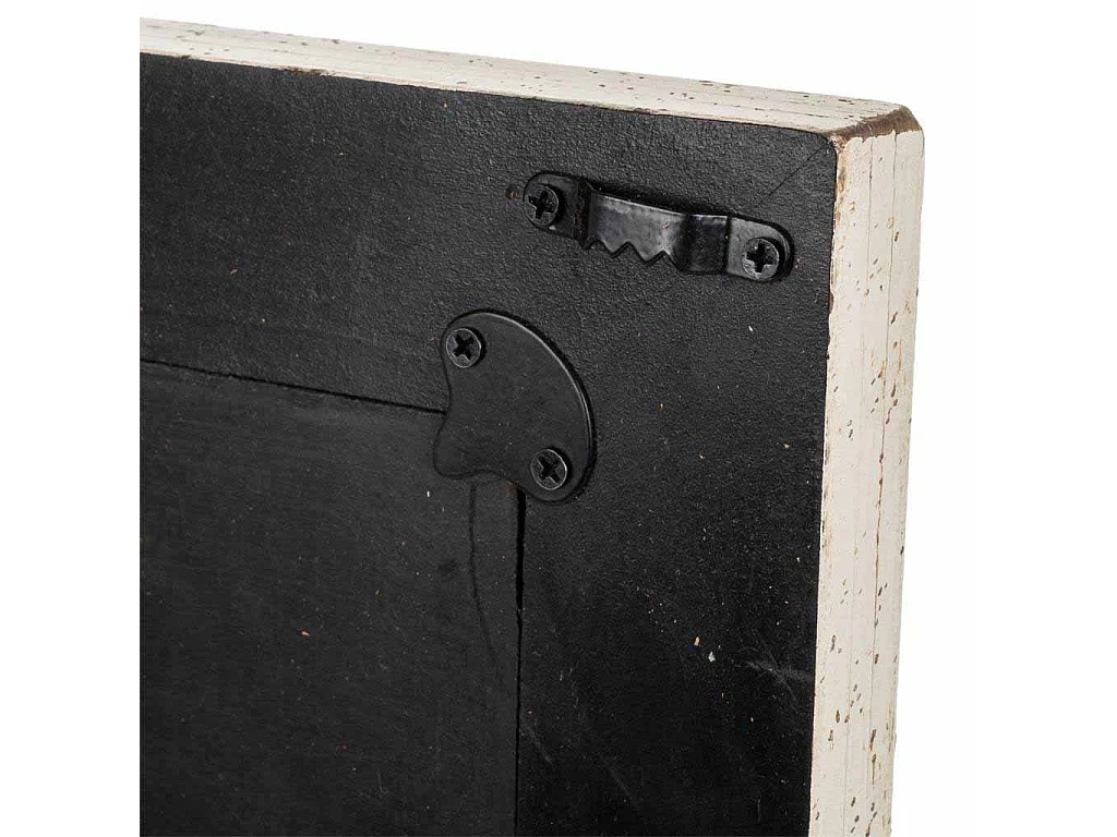 Espelho de madeira branco 40x2x51