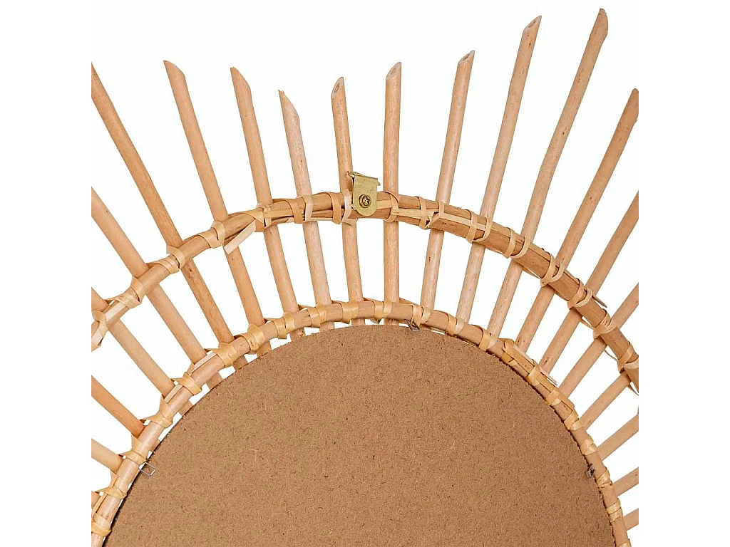 Specchio in bambù marrone d80/35x02h