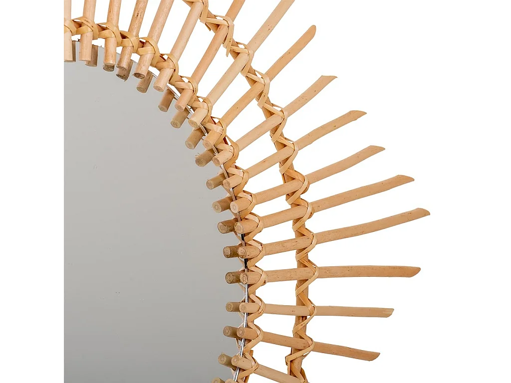 Miroir en bambou marron d80/35x02h