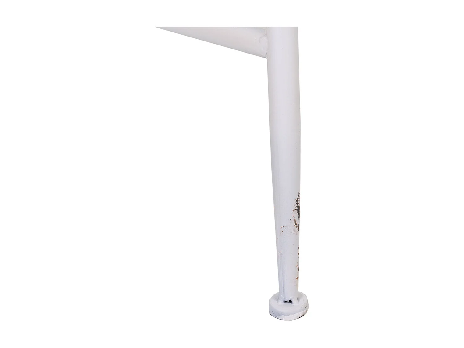 Banc en métal blanc 128x53x86h