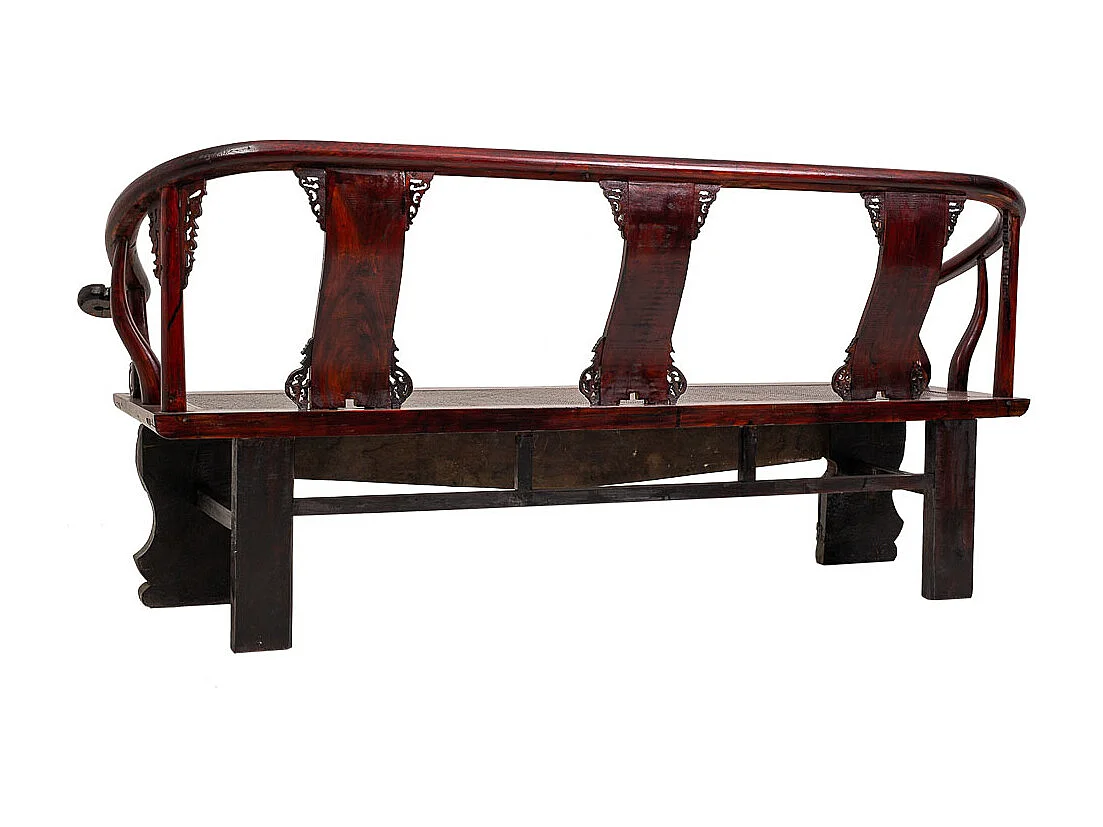 Banco de madeira marrom 210x64x95