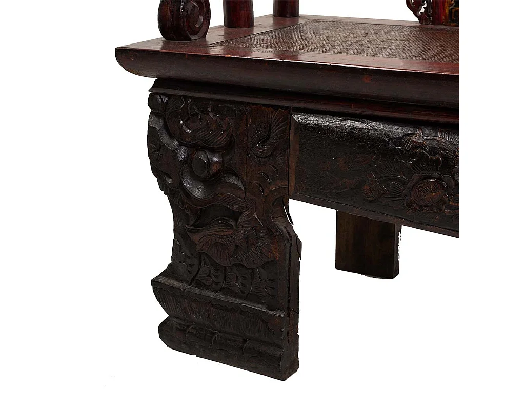 Banco de madeira marrom 210x64x95