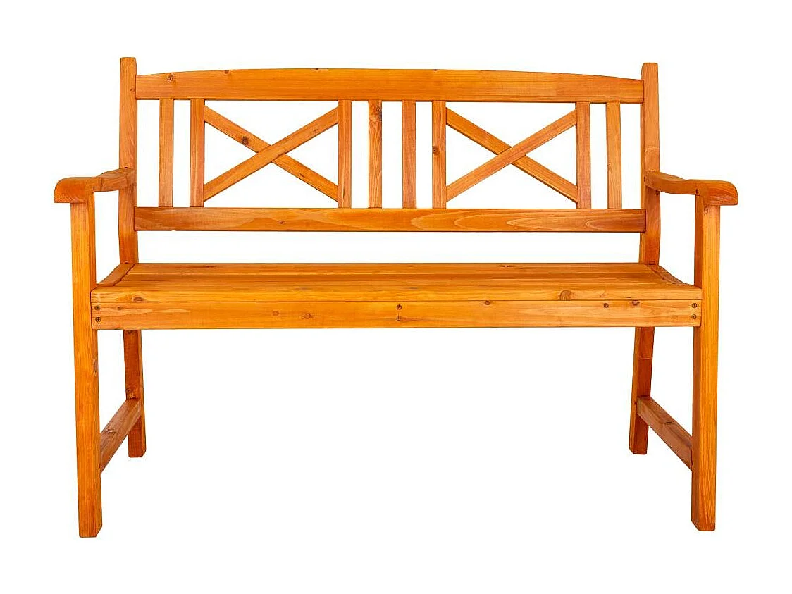 Banc en bois orange 120x60x90h