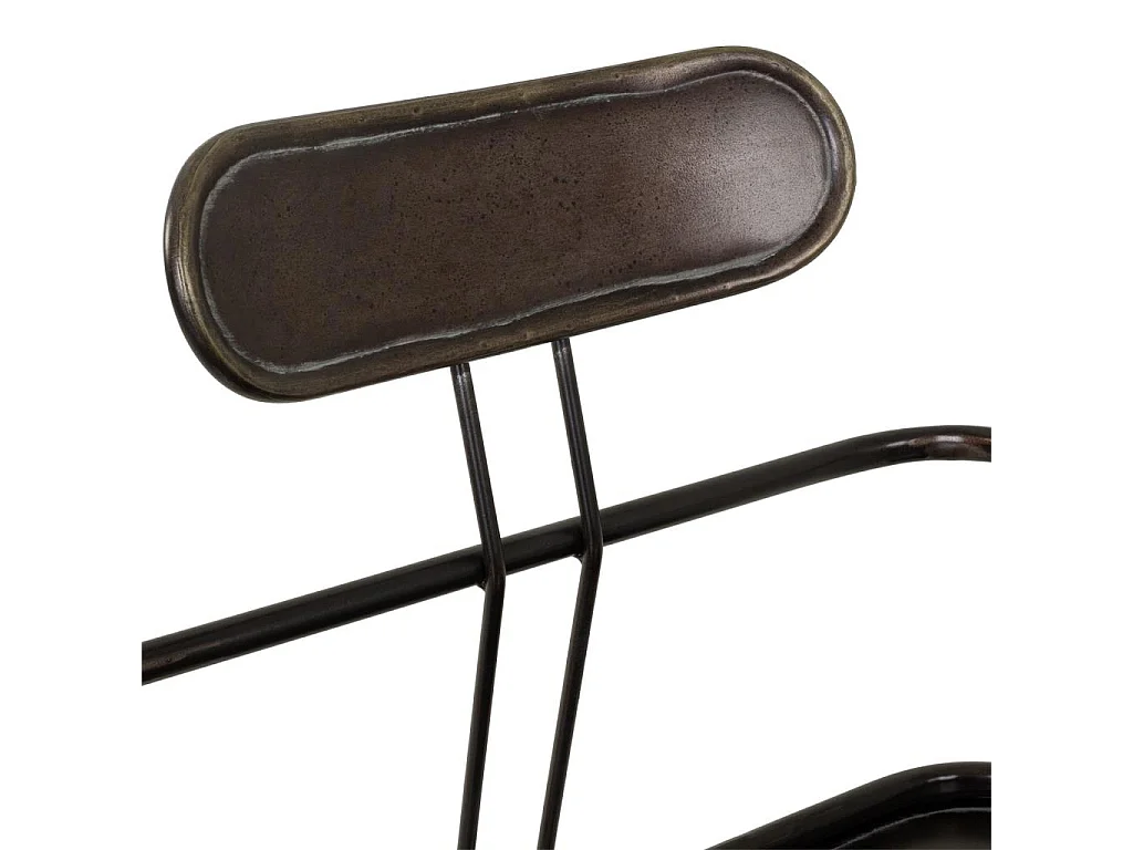 Banc 2 places en métal 122x53,5x88,5h