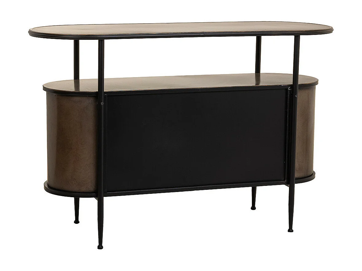Credenza in metallo marrone 121x42x80h