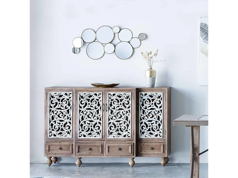 Credenza in legno marrone 160x42x102h