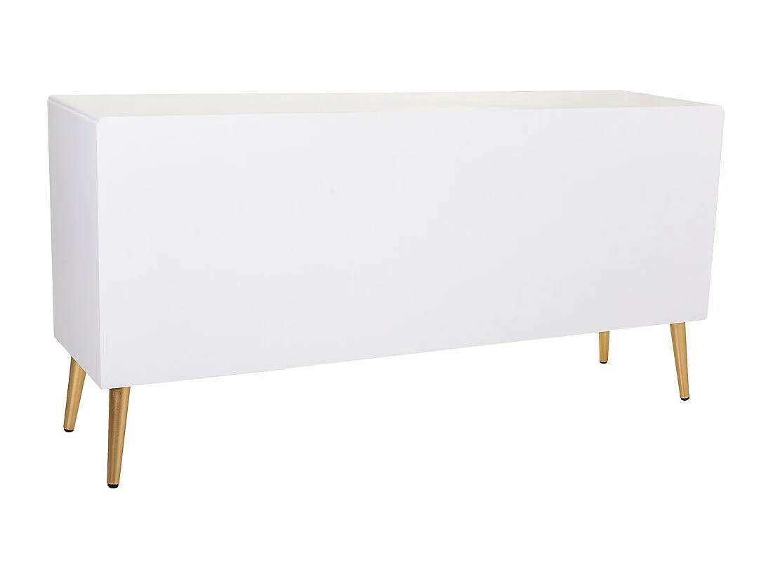 Buffet en bois blanc 145x42x71,5h