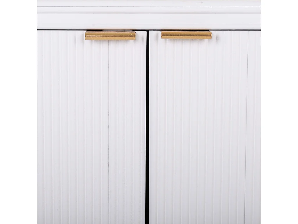 Buffet en bois blanc 145x42x71,5h