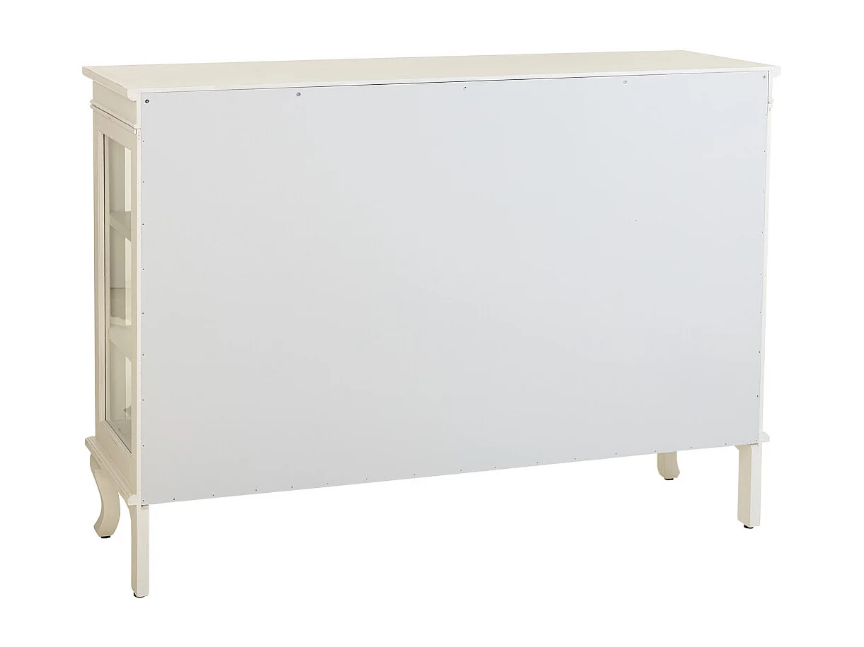 Aparador de madeira branco 142,5x40,5x101,5