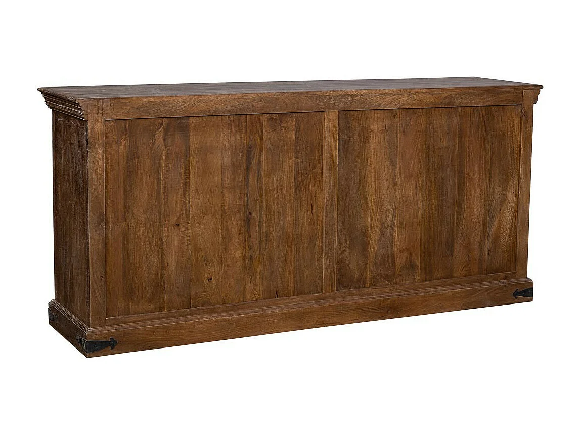 Buffet en bois avec finition marron 180x40x80h