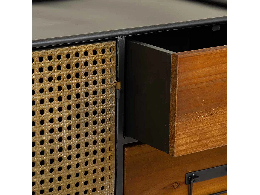 Credenza in metallo marrone 120x40x75h