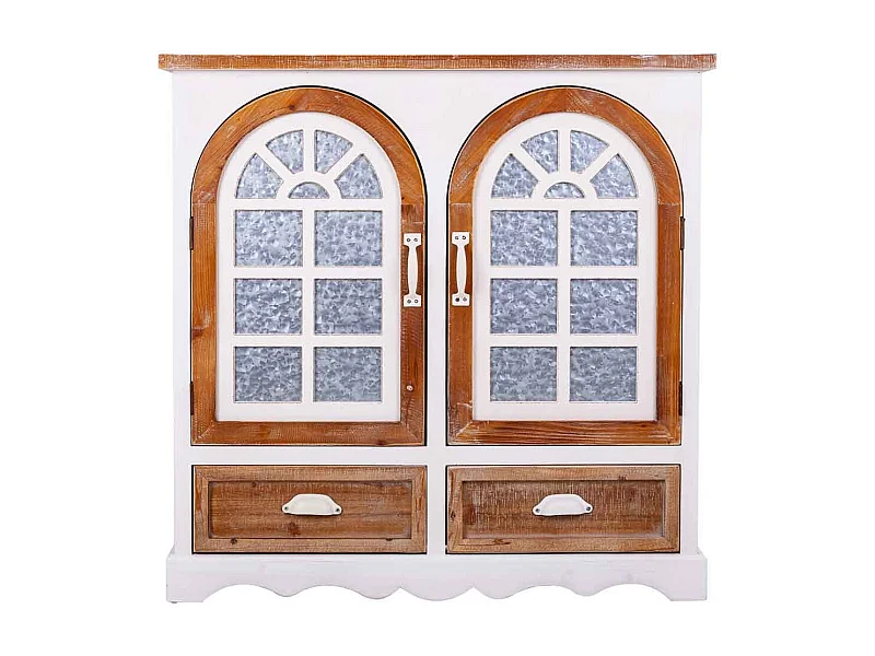 Credenza in legno bianco 90x35x90h