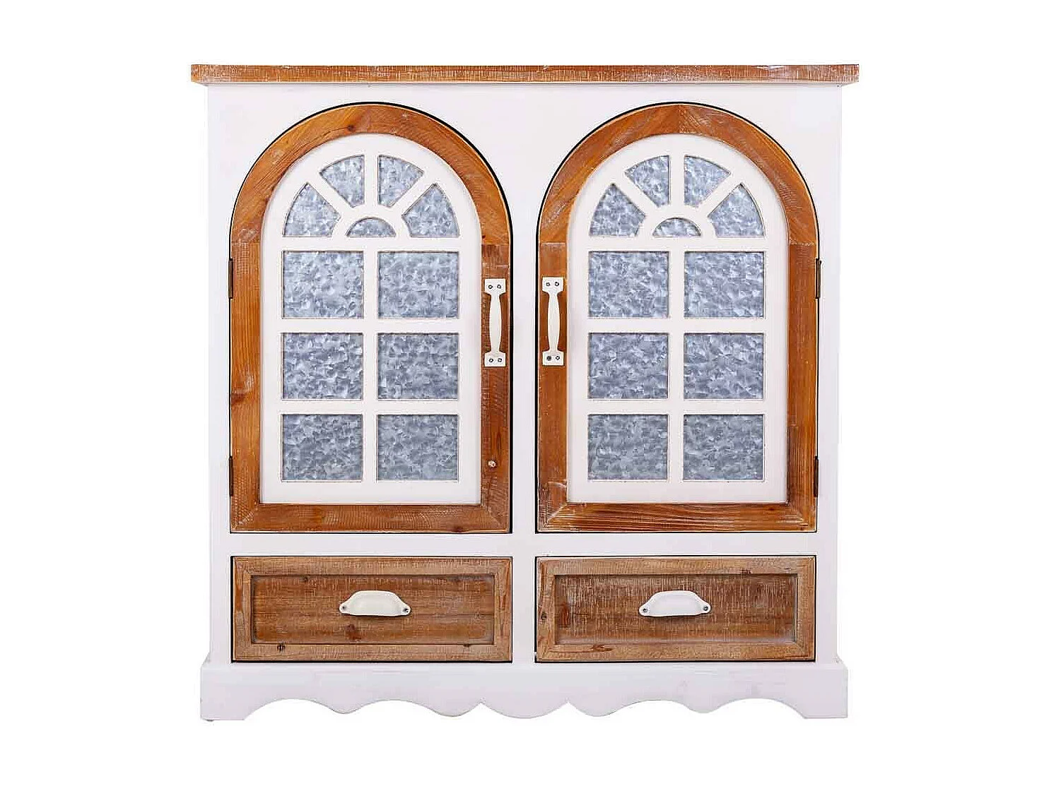 Aparador de madeira branco 90x35x90