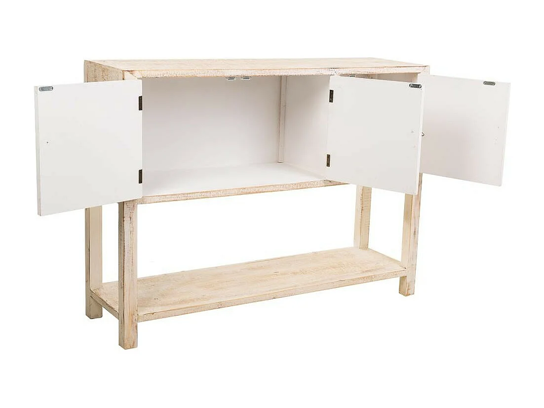 Credenza in legno intagliato marrone 120x35x90h