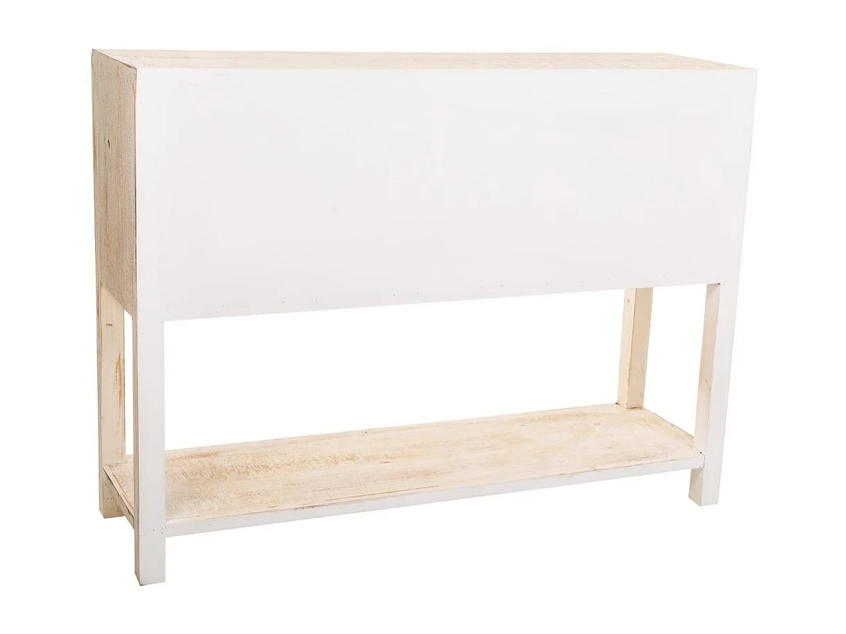 Credenza in legno intagliato marrone 120x35x90h