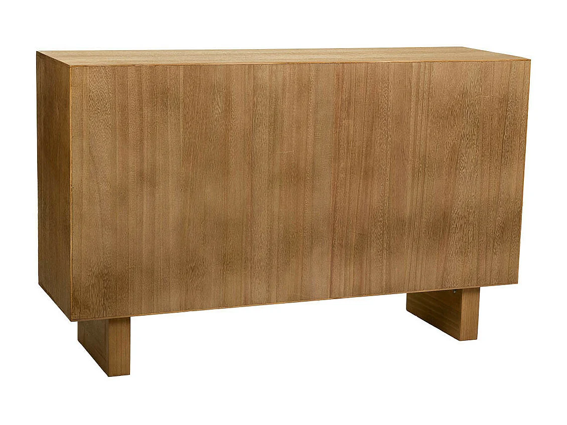 Buffet en bois et corde tressée marron 120x36x75h
