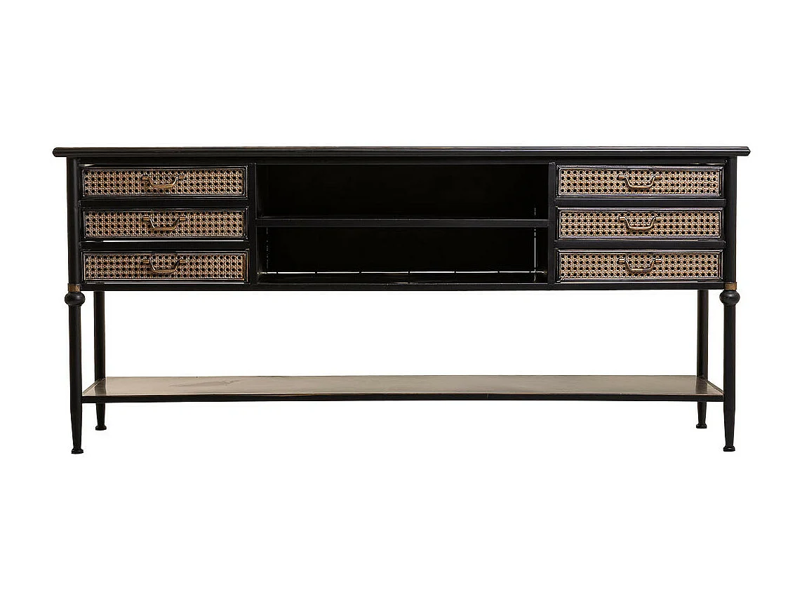 Credenza in metallo marrone 180x45x80h