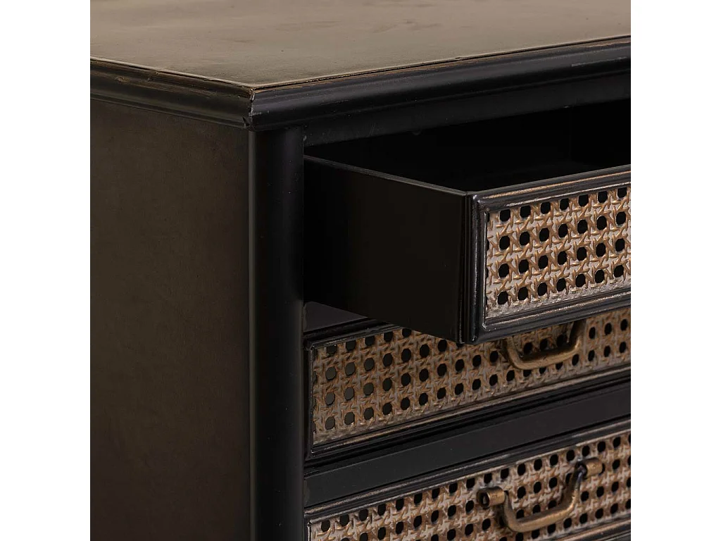 Credenza in metallo marrone 180x45x80h