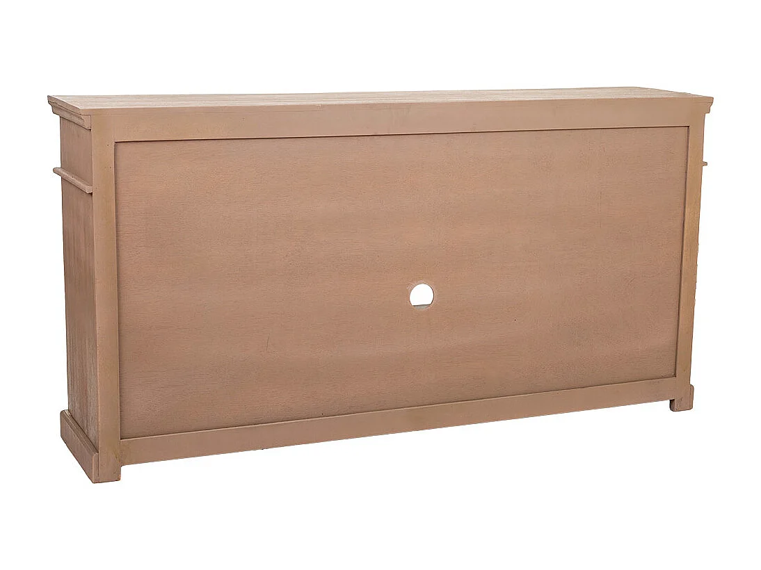 Aparador de madera y metal marrón 173x41x89