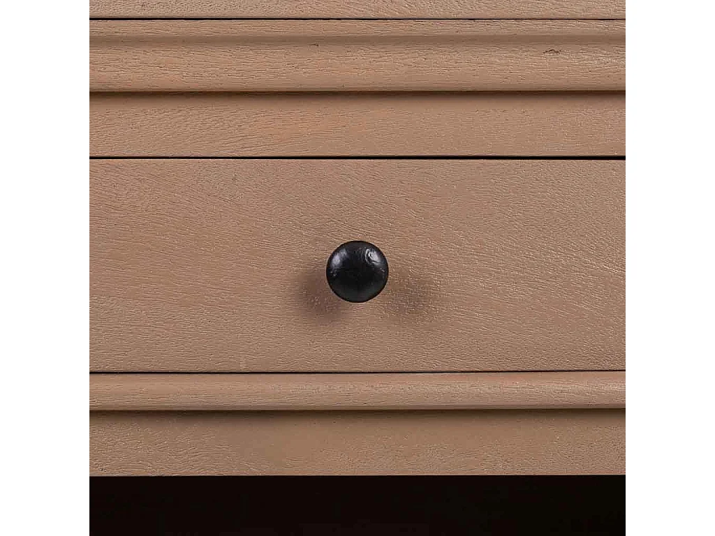 Credenza in legno e metallo marrone 173x41x89h